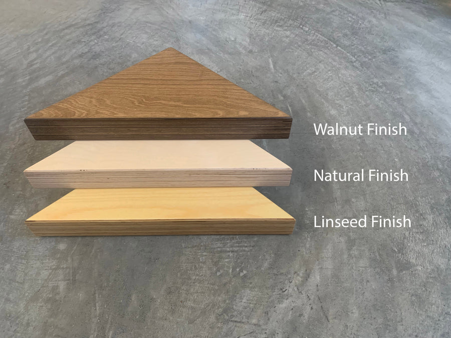 Baltic Birch Plywood 'Boomerang' Corner Shelf