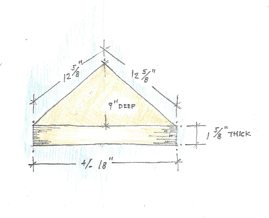 Baltic Birch Plywood 'Boomerang' Corner Shelf