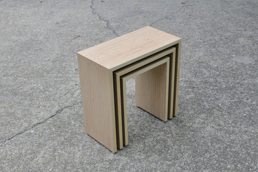 Baltic Birch Plywood 'Essi' Nesting Tables