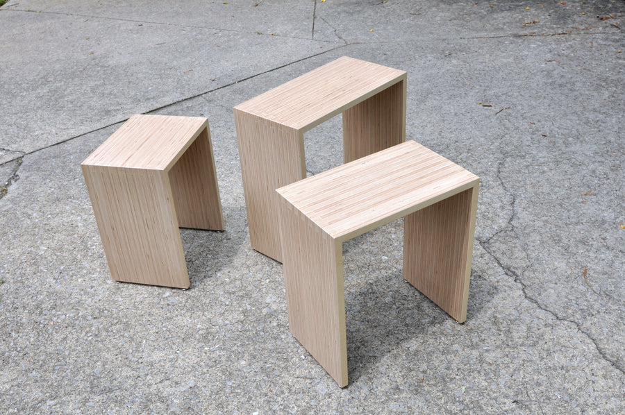 Baltic Birch Plywood 'Essi' Nesting Tables