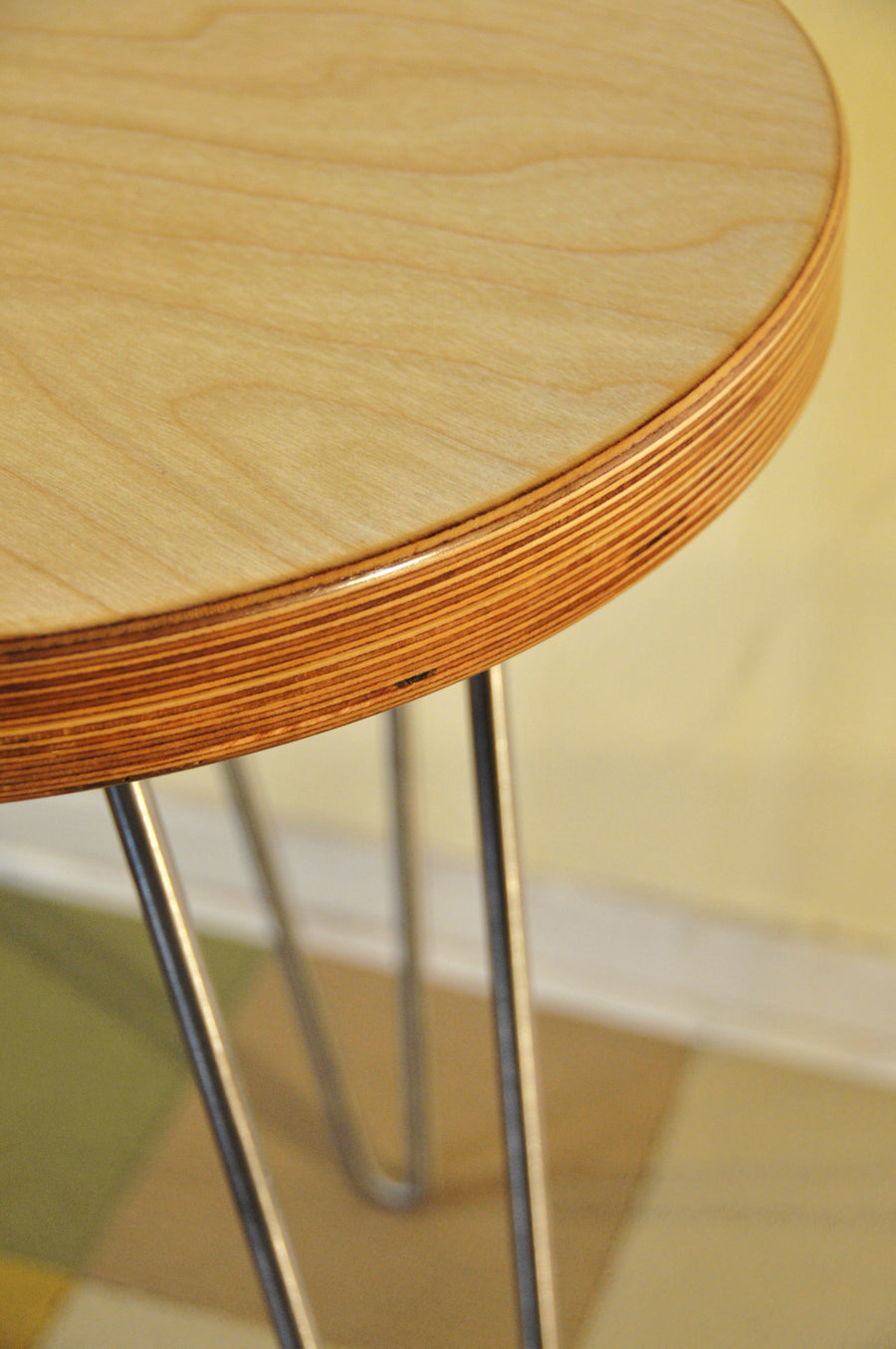 Baltic Birch Plywood Circular Side Table