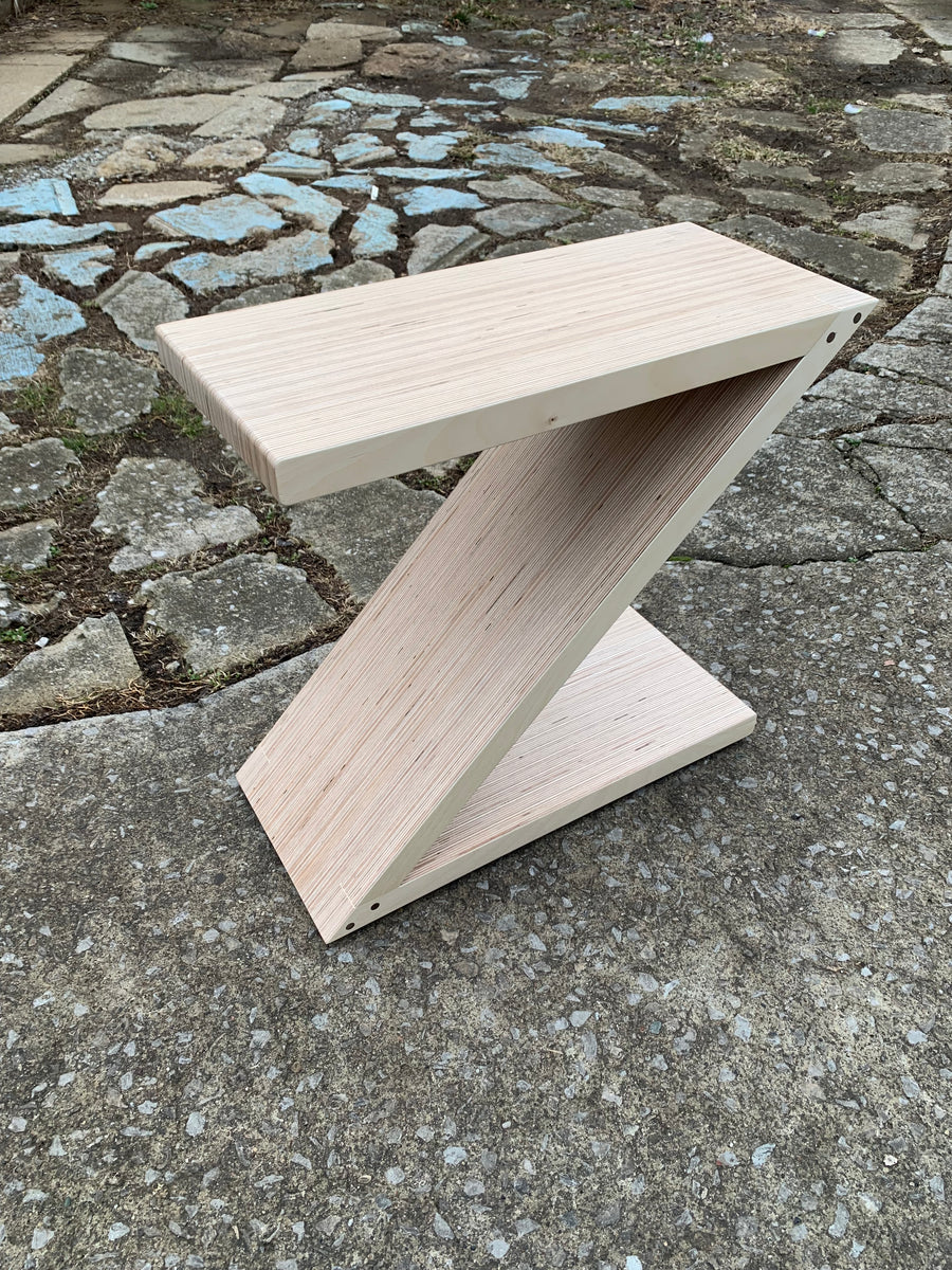 Baltic Birch Plywood 'Z' Side Table