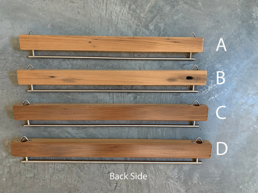 Historic Kentucky Bourbon Reclaimed Wood--Slim James Pot Rack and/or Plant Hanger