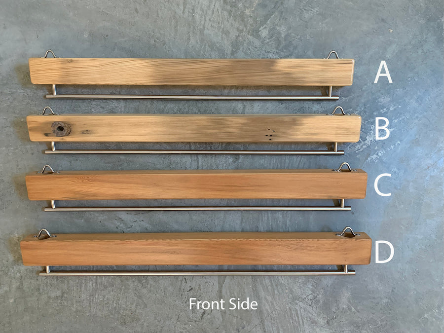 Historic Kentucky Bourbon Reclaimed Wood--Slim James Pot Rack and/or Plant Hanger