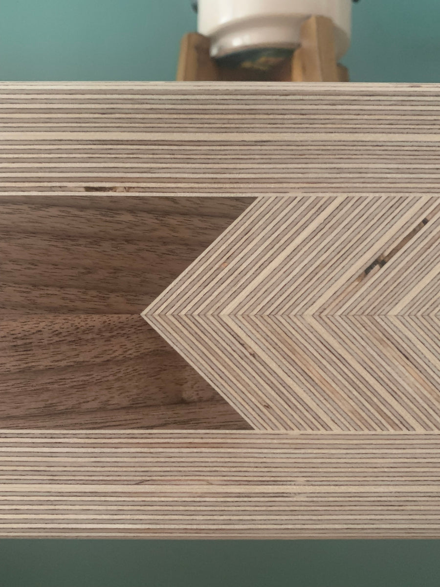 Baltic Birch Plywood 'Aisling' Floating Nightstand with Full Overlay Drawer