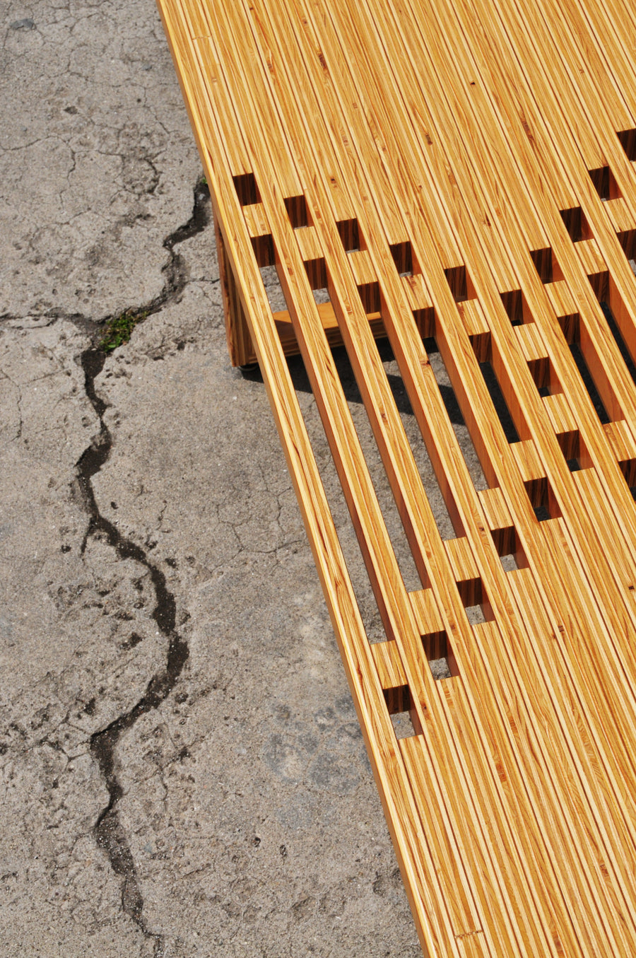Plywood bench detail